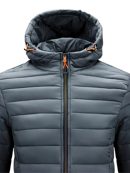 VogeLuxe | Women’s Hooded Quilted Full Zip Puffer Jacket