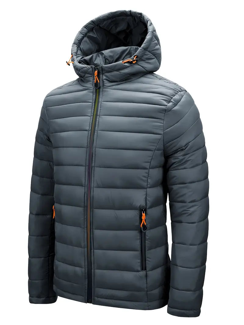 VogeLuxe | Women’s Hooded Quilted Full Zip Puffer Jacket