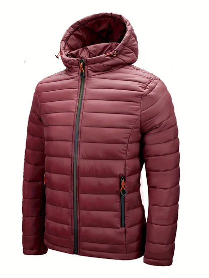 VogeLuxe | Women’s Hooded Quilted Full Zip Puffer Jacket