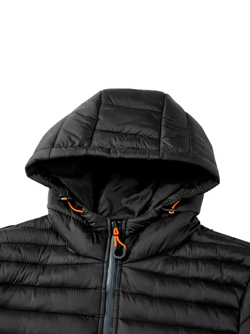 VogeLuxe | Women’s Hooded Quilted Full Zip Puffer Jacket