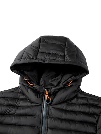VogeLuxe | Women’s Hooded Quilted Full Zip Puffer Jacket