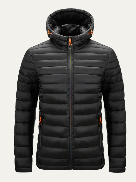 VogeLuxe | Women’s Hooded Quilted Full Zip Puffer Jacket