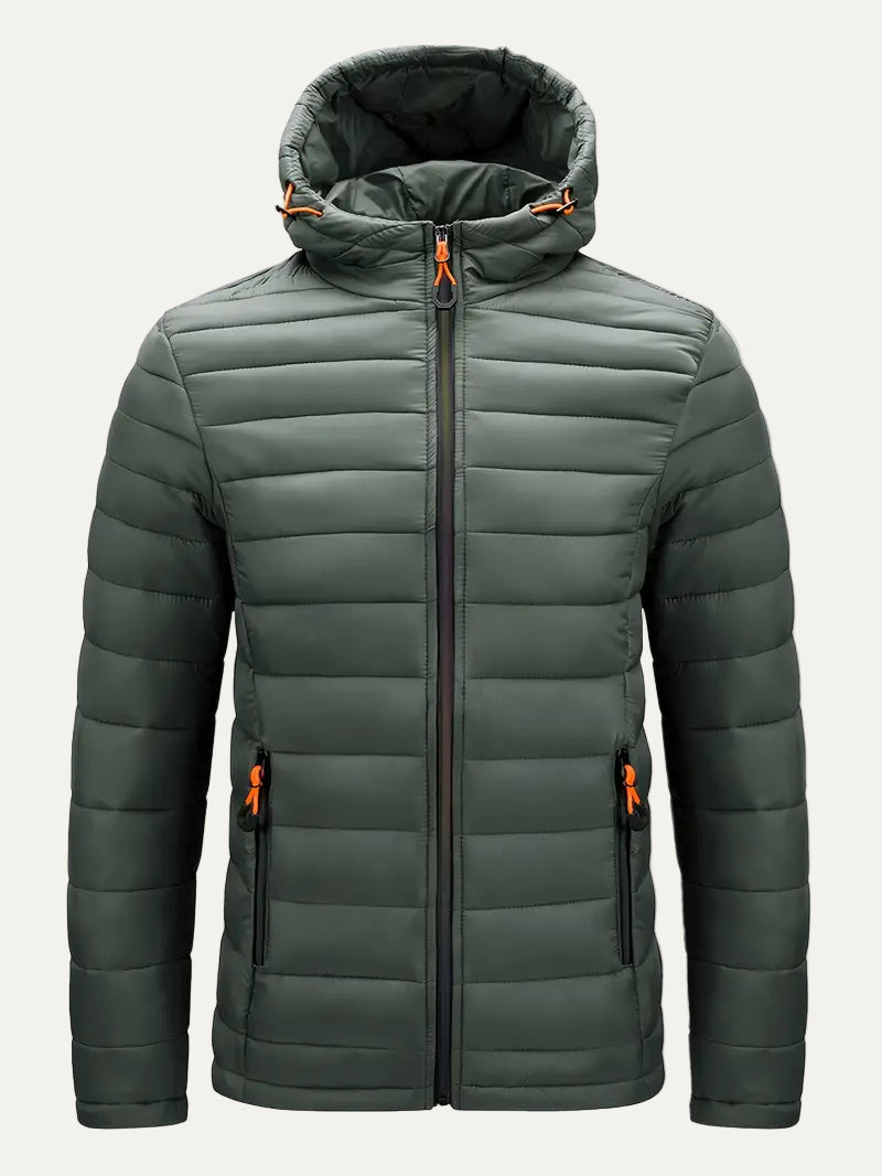 VogeLuxe | Women’s Hooded Quilted Full Zip Puffer Jacket