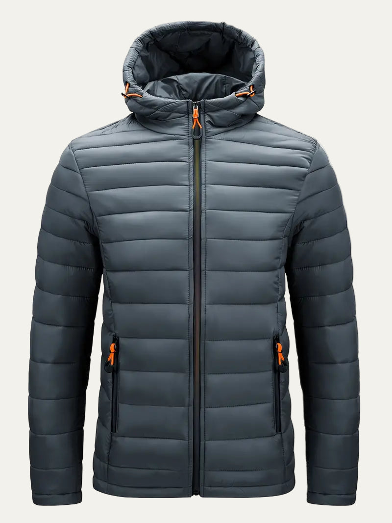 VogeLuxe | Women’s Hooded Quilted Full Zip Puffer Jacket