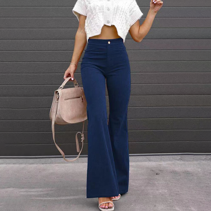 Fashionable Wide Leg High Waist Pants