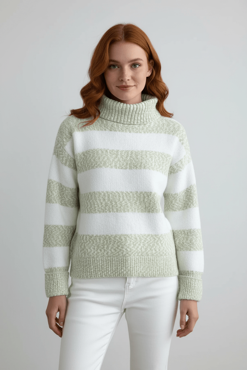Classic Stripe Crew Neck Sweater