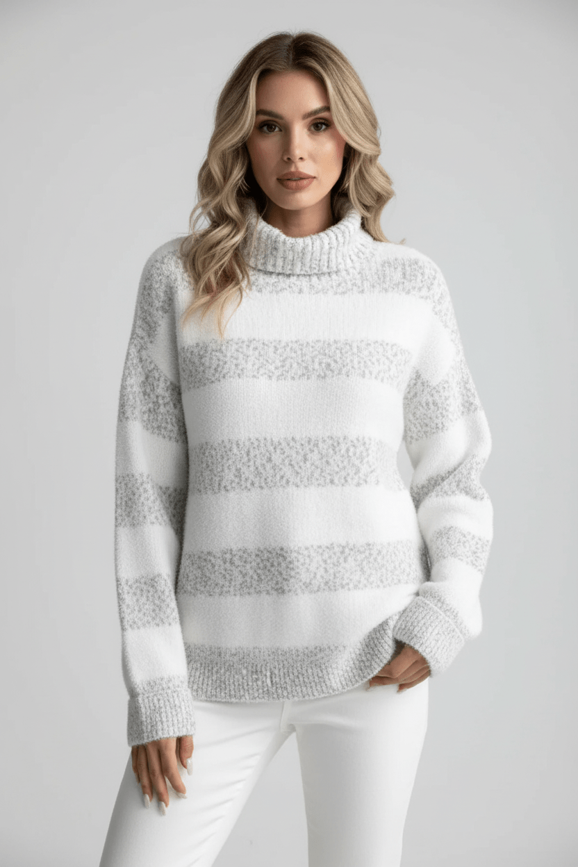 Classic Stripe Crew Neck Sweater