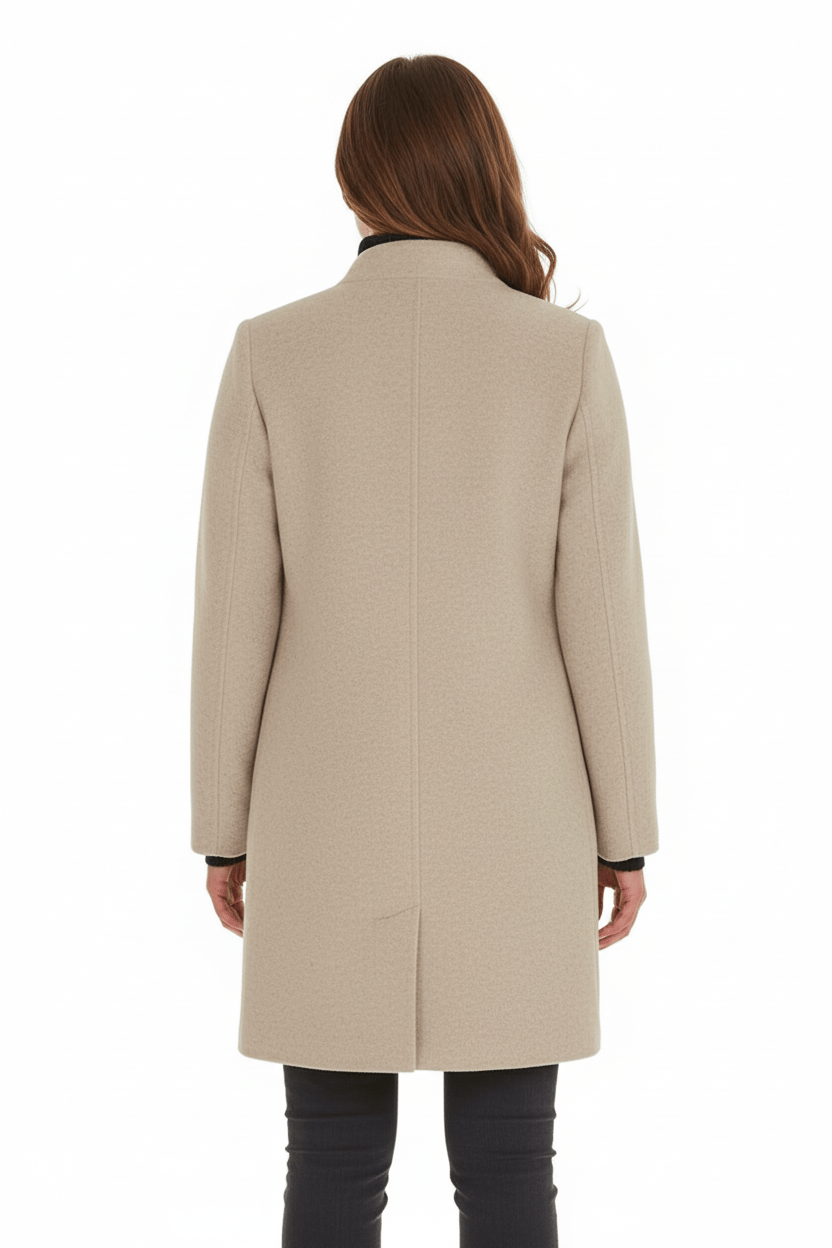 VogeLuxe | Women’s Long A Line Hooded Button Coat