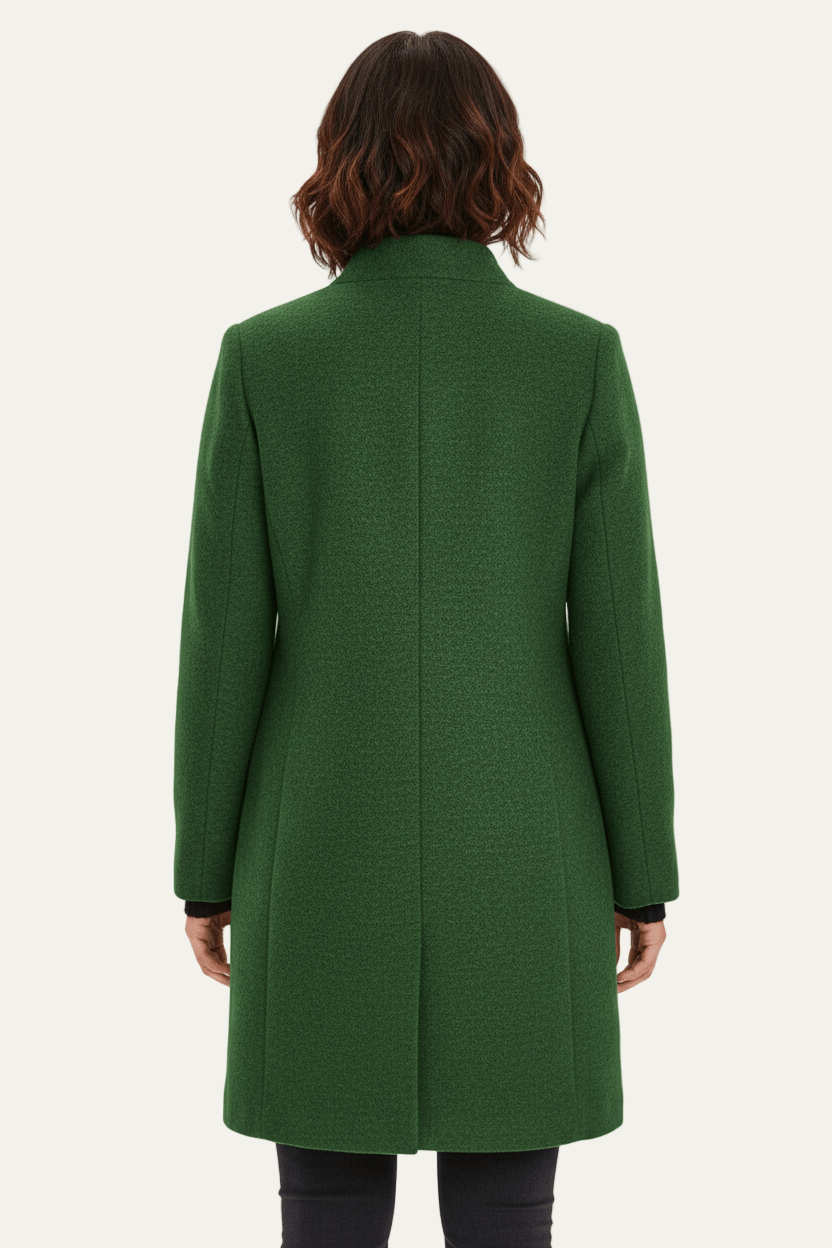 VogeLuxe | Women’s Long A Line Hooded Button Coat