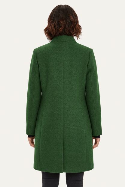 VogeLuxe | Women’s Long A Line Hooded Button Coat