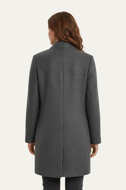 VogeLuxe | Women’s Long A Line Hooded Button Coat