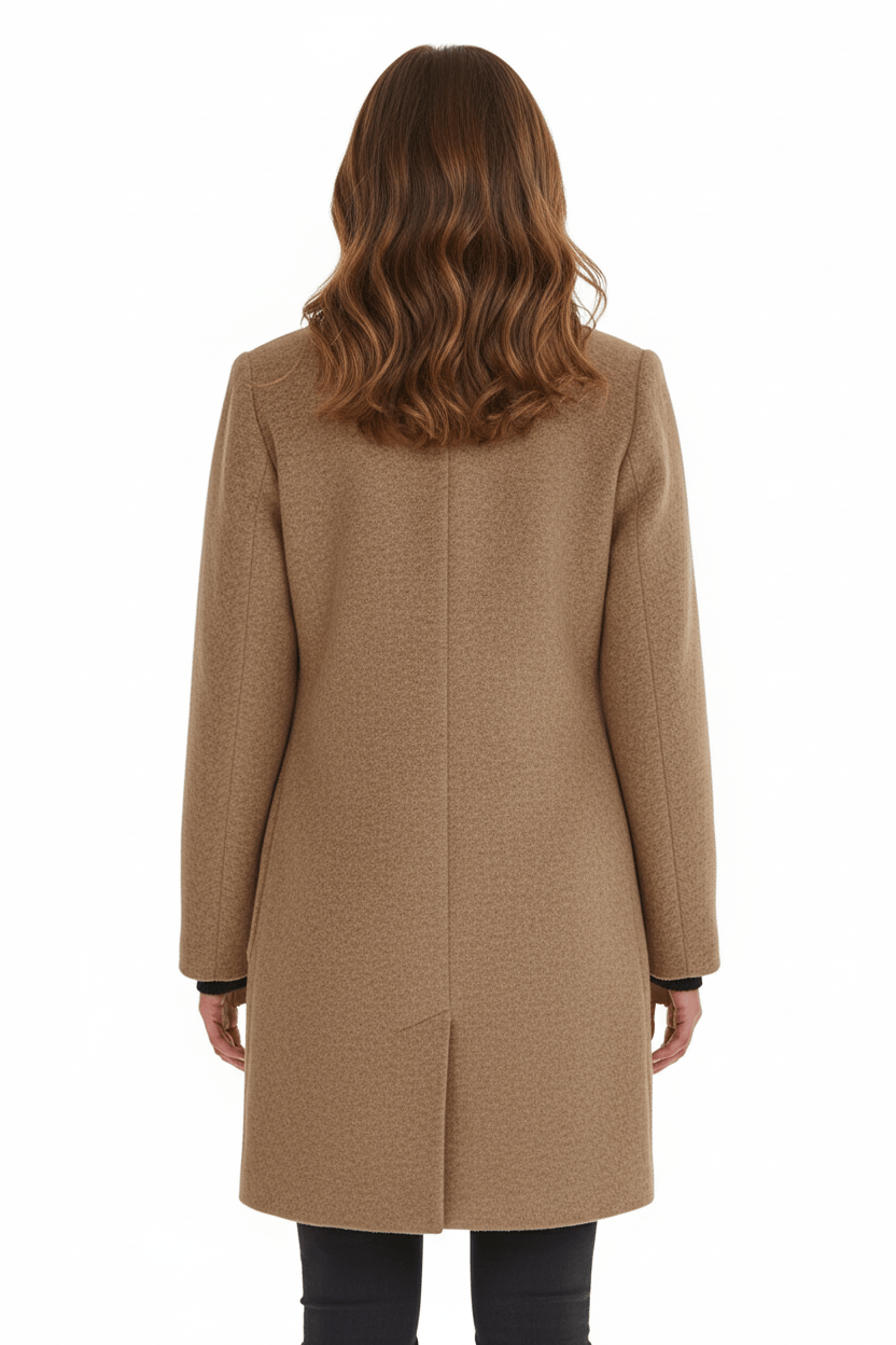 VogeLuxe | Women’s Long A Line Hooded Button Coat