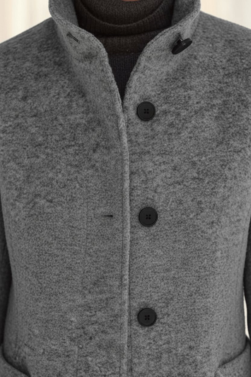 VogeLuxe | Women’s Long A Line Hooded Button Coat