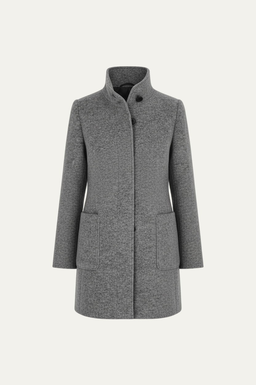VogeLuxe | Women’s Long A Line Hooded Button Coat