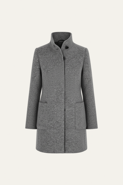 VogeLuxe | Women’s Long A Line Hooded Button Coat
