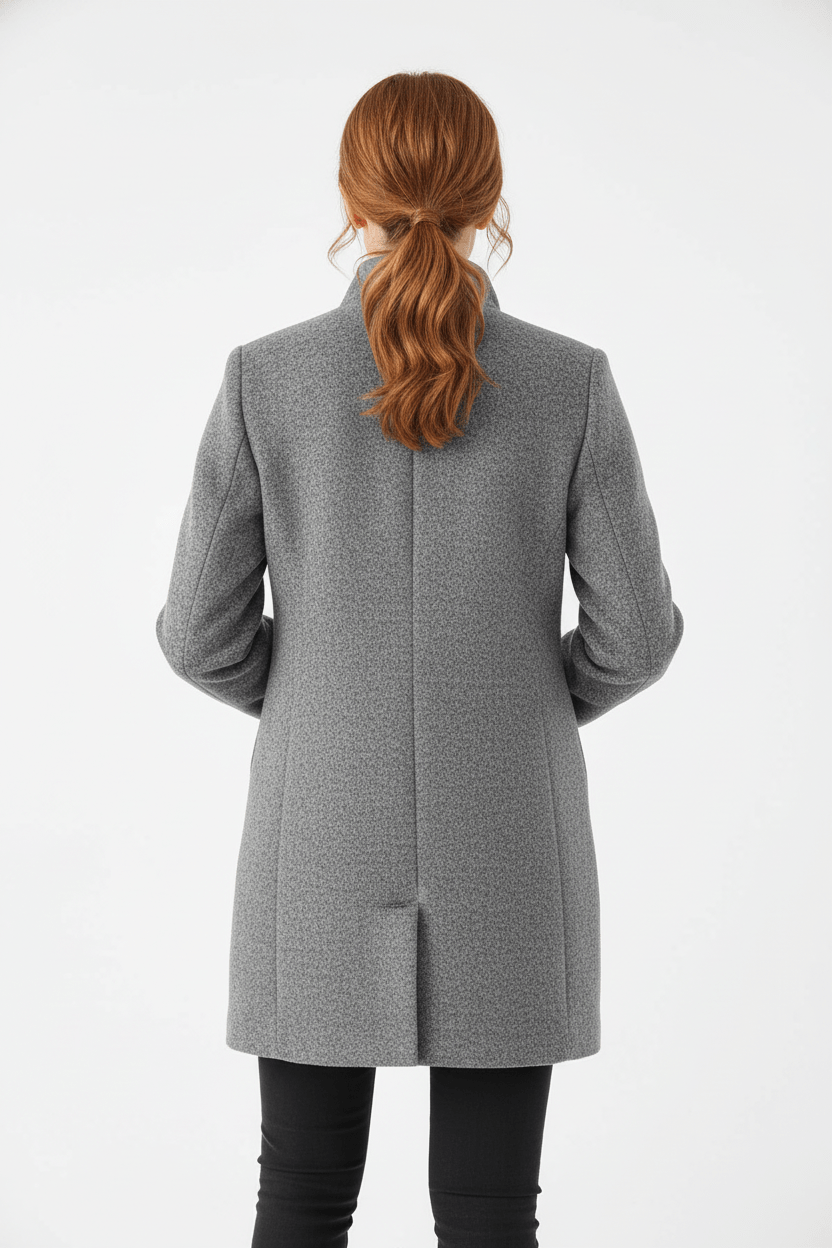 VogeLuxe | Women’s Long A Line Hooded Button Coat