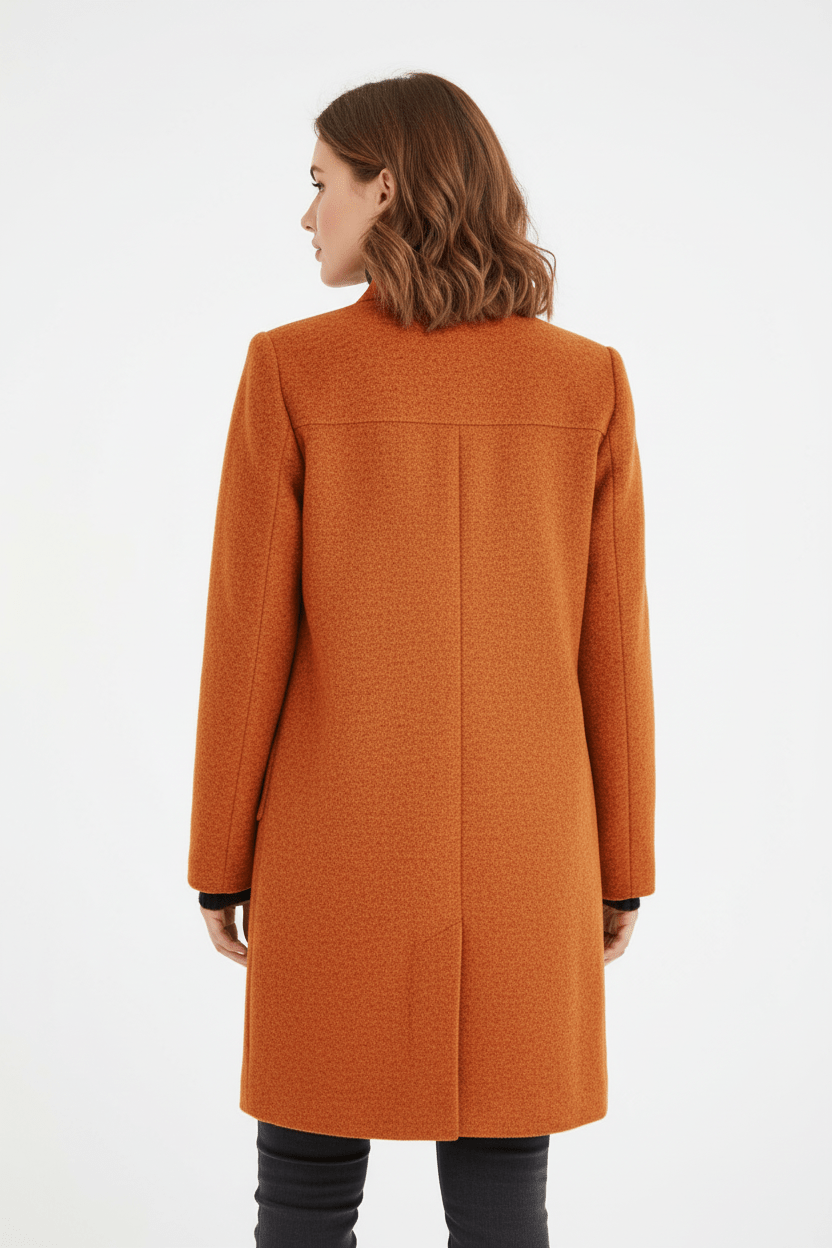 VogeLuxe | Women’s Long A Line Hooded Button Coat