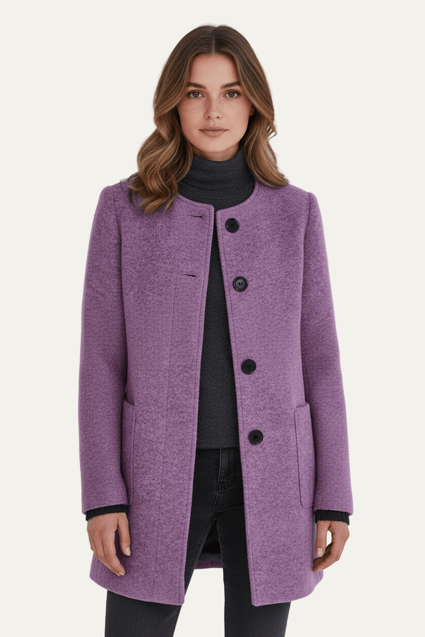 VogeLuxe | Women’s Long A Line Hooded Button Coat