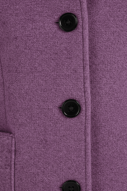 VogeLuxe | Women’s Long A Line Hooded Button Coat