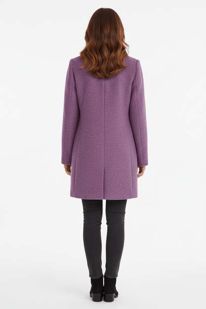 VogeLuxe | Women’s Long A Line Hooded Button Coat