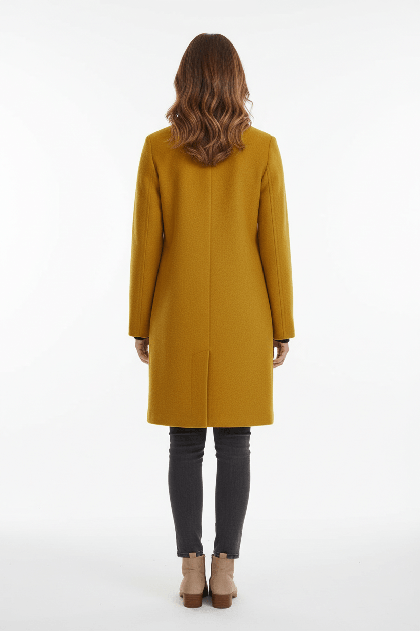 VogeLuxe | Women’s Long A Line Hooded Button Coat