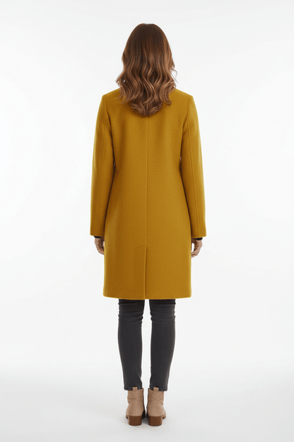 VogeLuxe | Women’s Long A Line Hooded Button Coat
