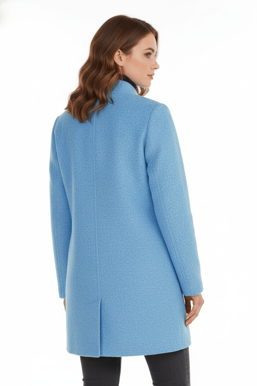 VogeLuxe | Women’s Long A Line Hooded Button Coat
