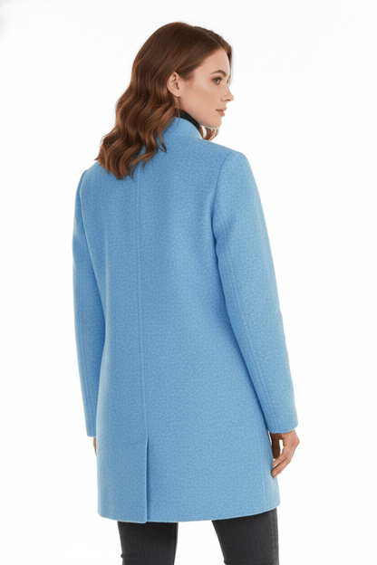 VogeLuxe | Women’s Long A Line Hooded Button Coat