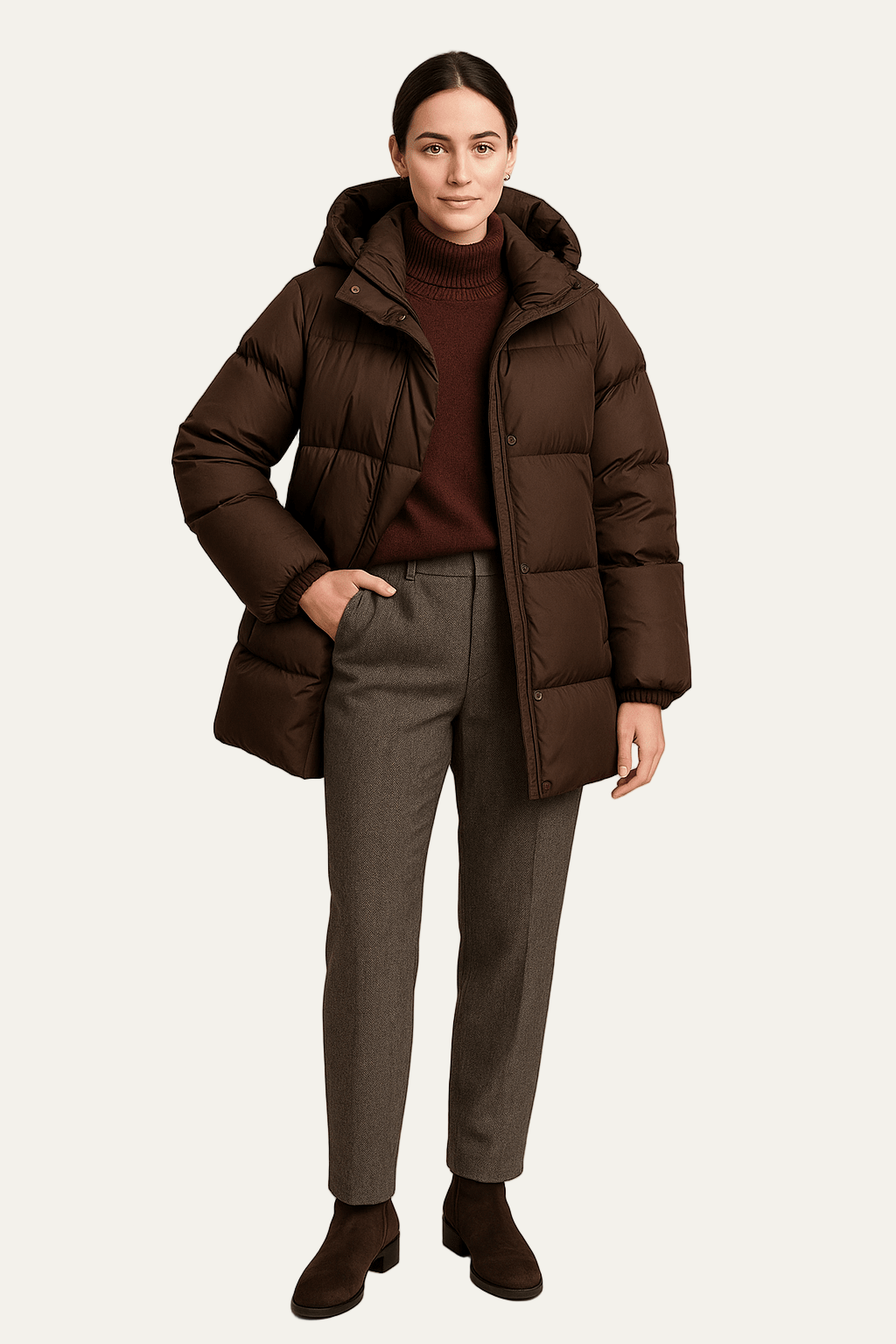 VogeLuxe | Women’s Double Breasted Sophisticated Trench Coat