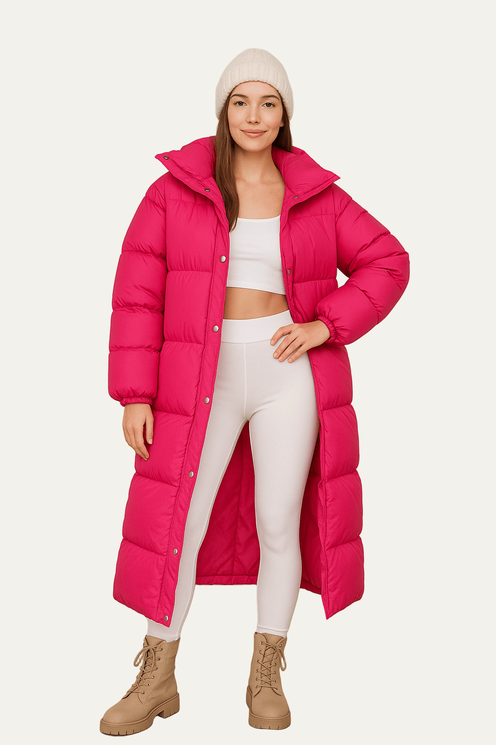 VogeLuxe | Women’s Cable Knit Zip Up Stand Collar Jacket