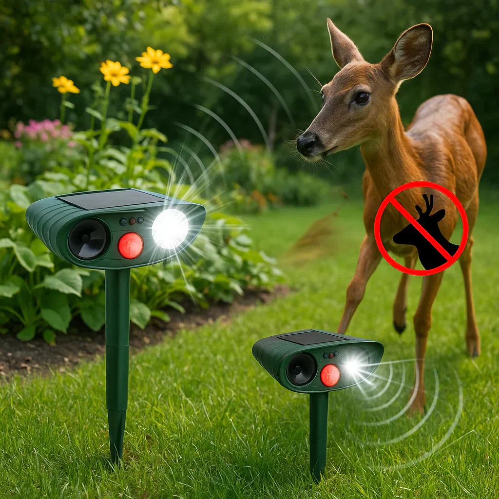 Outdoor Solar Powered Deer Deterrent For Yard Protection - BritishElegance