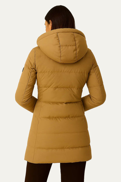 VogeLuxe | Women’s Insulated Long Quilted Hooded Puffer Coat