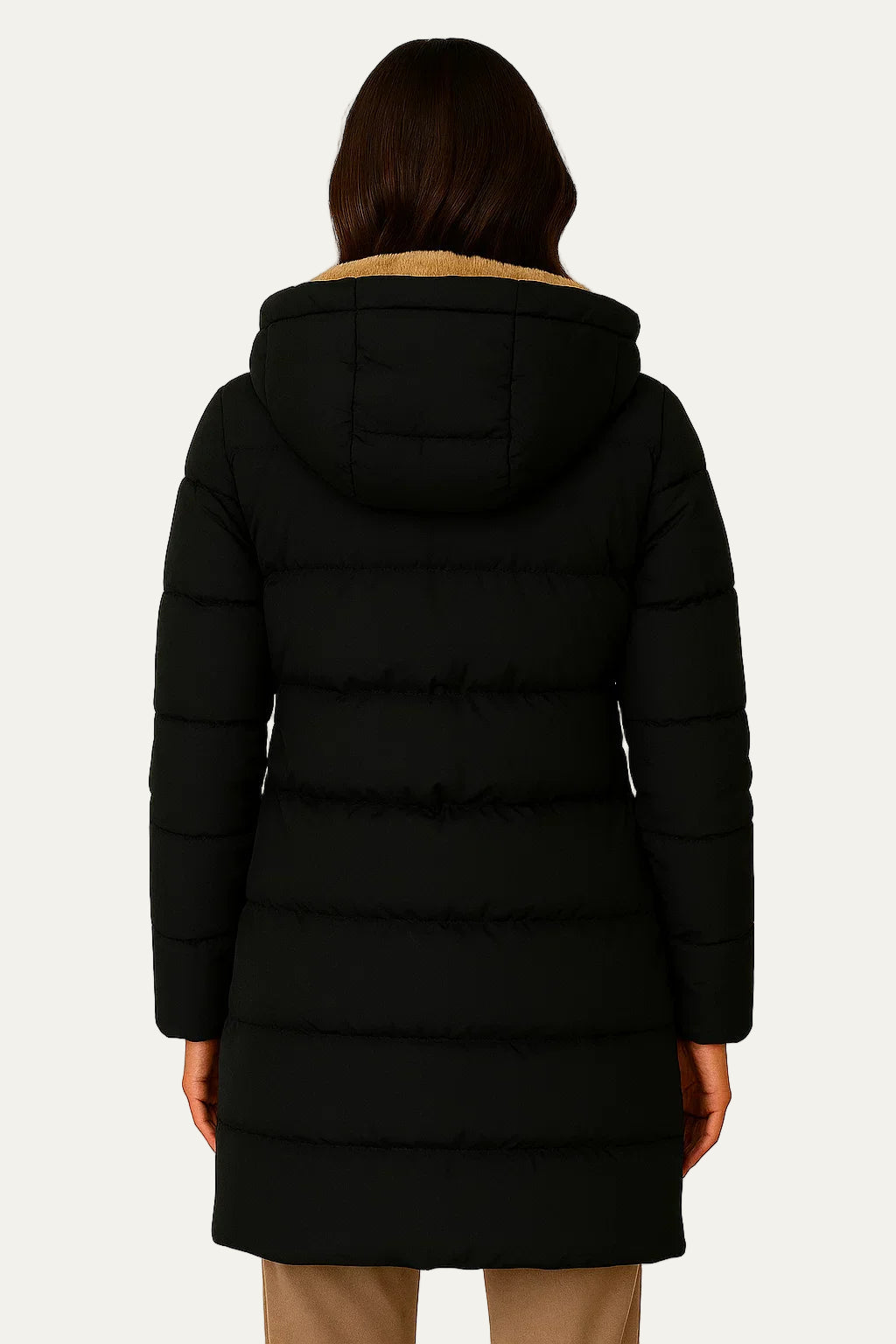 VogeLuxe | Women’s Insulated Long Quilted Hooded Puffer Coat