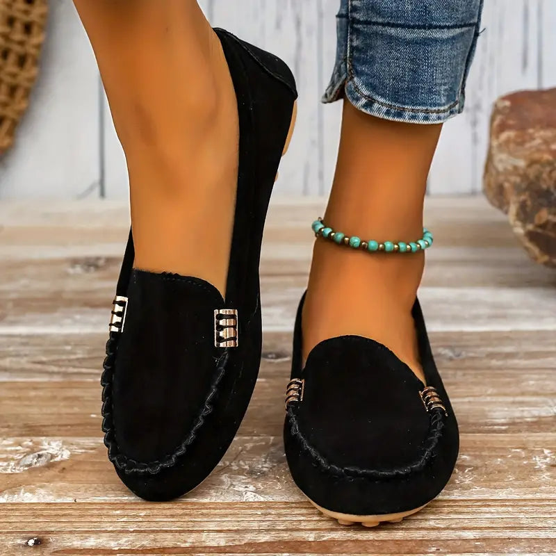 Comfortable Women's Slip On Flat Shoes - VogeLuxe