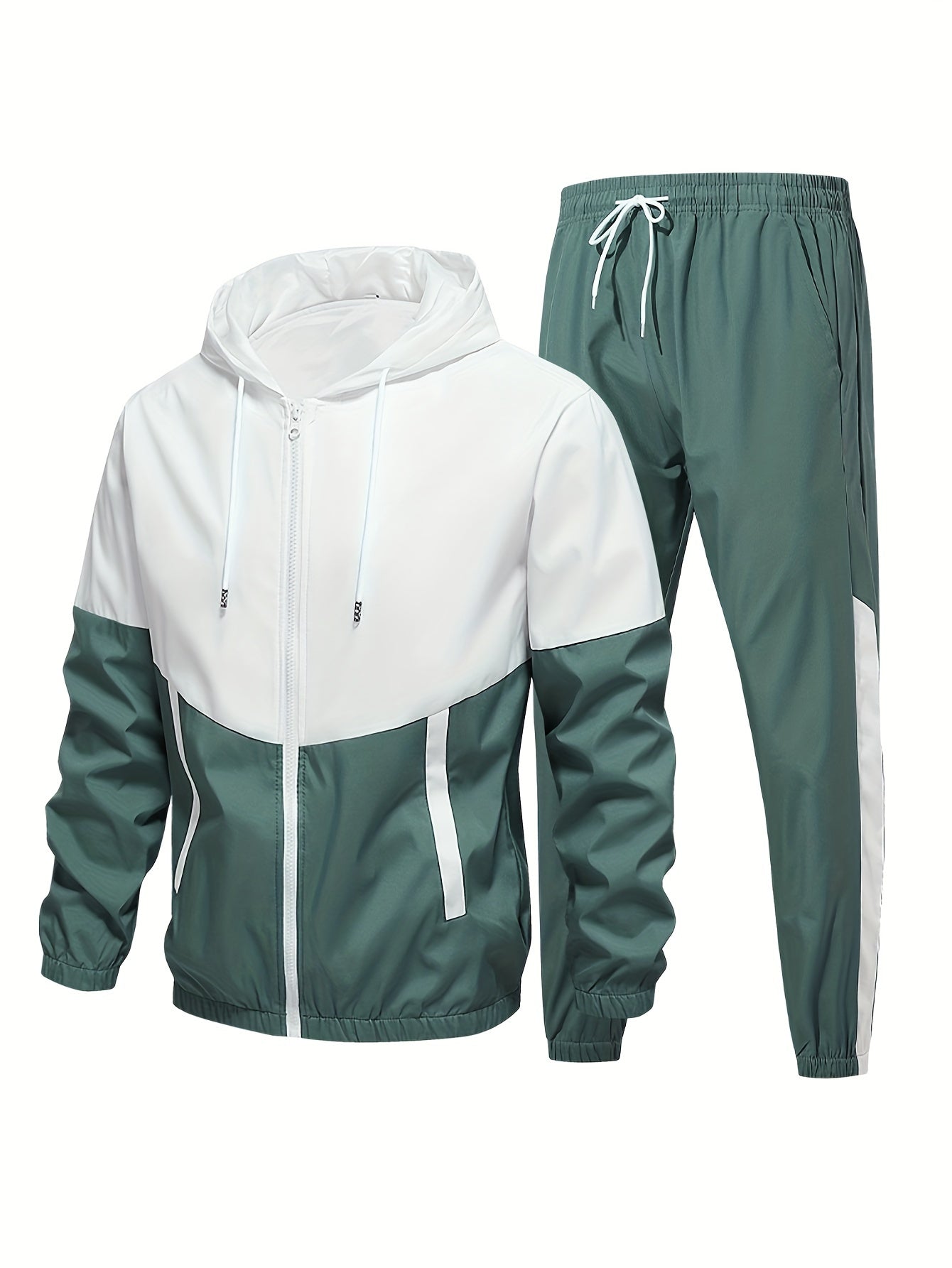 Relaxed Fit Mens Tracksuit with Full Zip Jacket