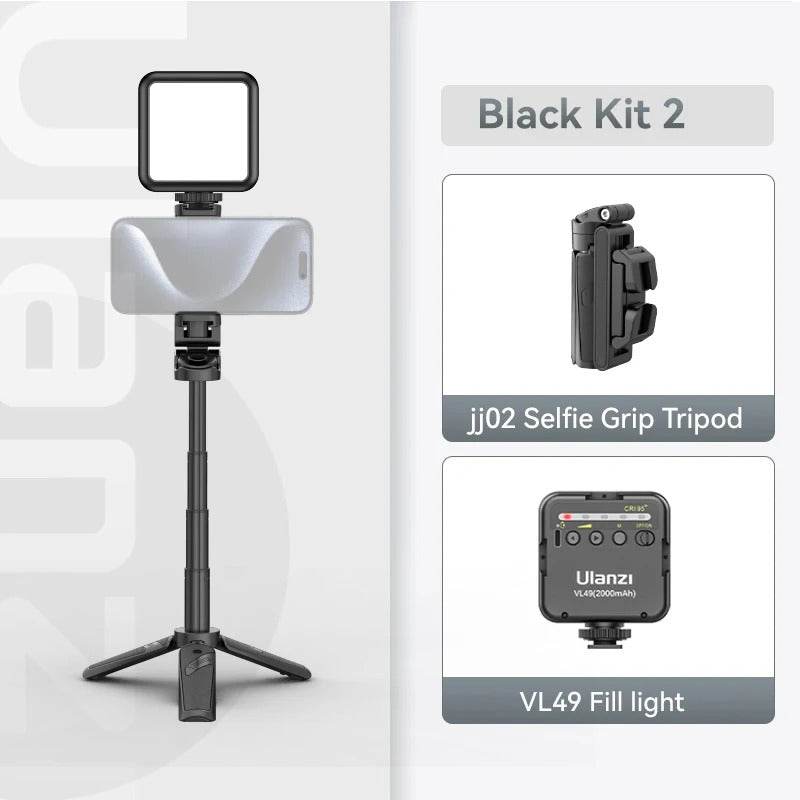Portable Bluetooth Selfie Stick with 360 Rotation Holder