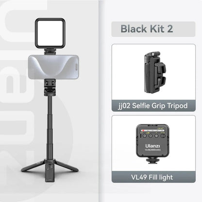 Portable Bluetooth Selfie Stick with 360 Rotation Holder