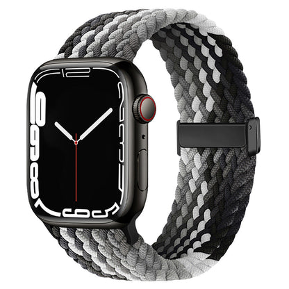 Stylish Braided Nylon Magnetic Closure Strap