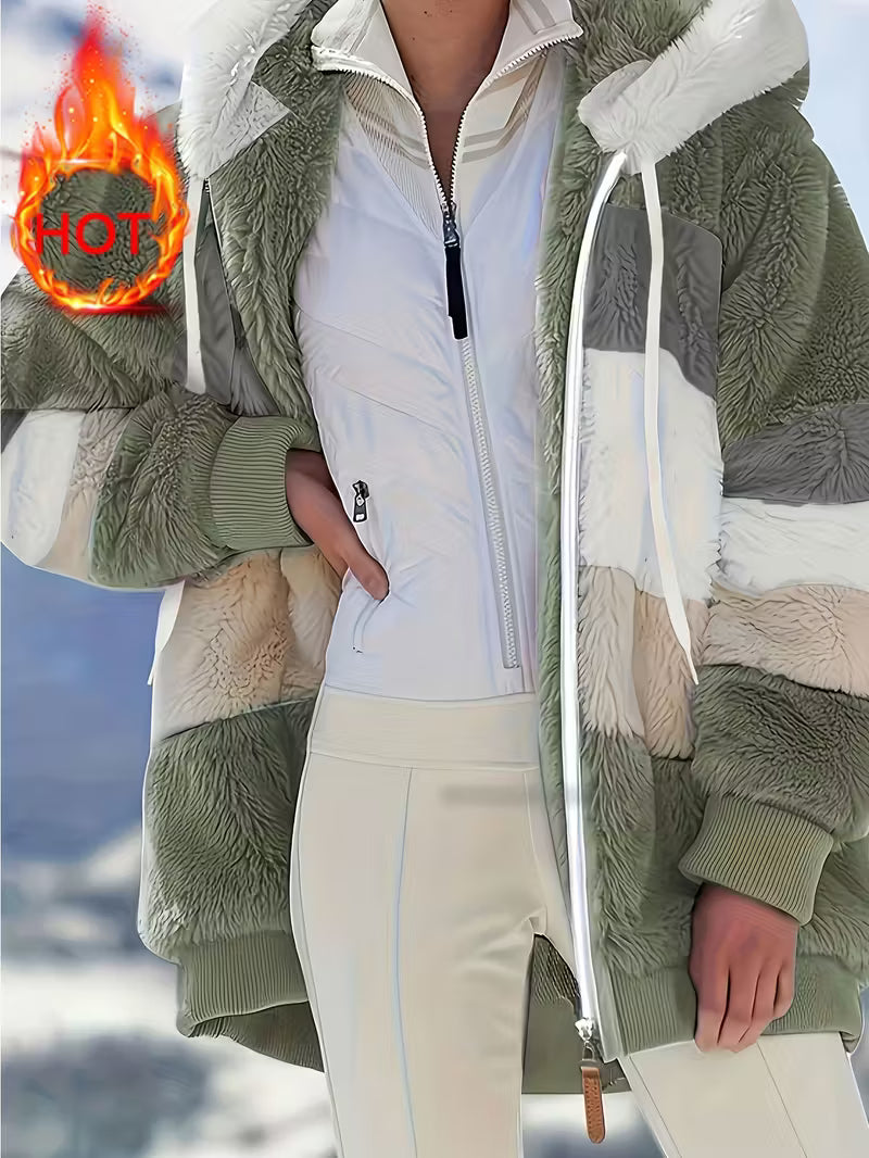 Soft Faux Fur Parka Coat - Warm Women's Winter Jacket