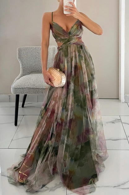Beautiful Floral Long Dress for Women