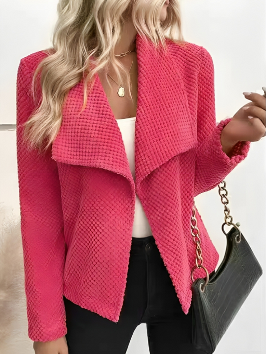Women's Classic Simple Open Front Cardigan Jacket - VogeLuxe