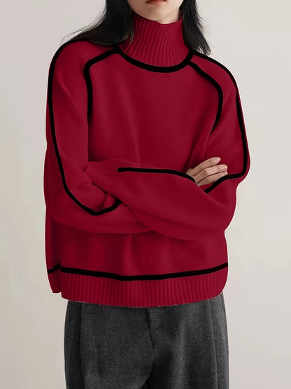 Cozy Warm Women's Long Sleeve Turtleneck Sweater