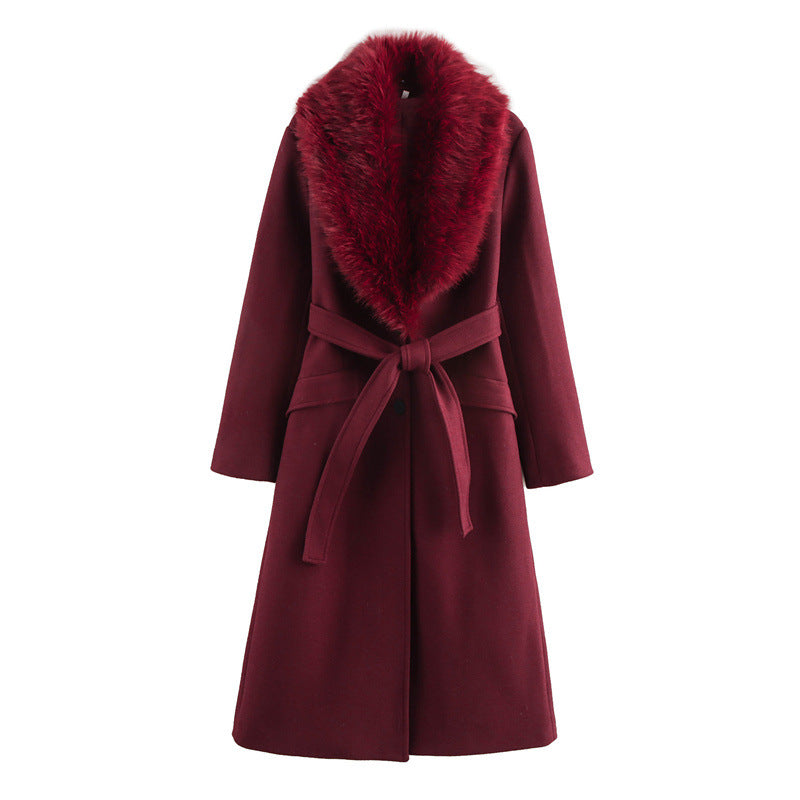Luxury Faux Fur Lined Women's Winter Coat
