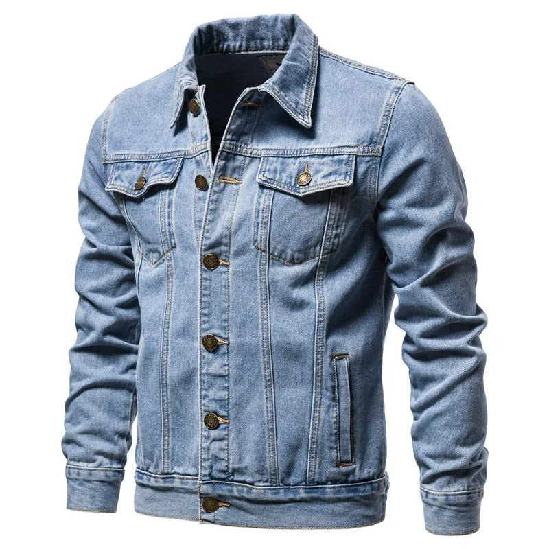 VogeLuxe | Men’s Trendy Denim Trucker Jacket