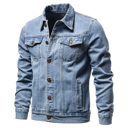 VogeLuxe | Men’s Trendy Denim Trucker Jacket