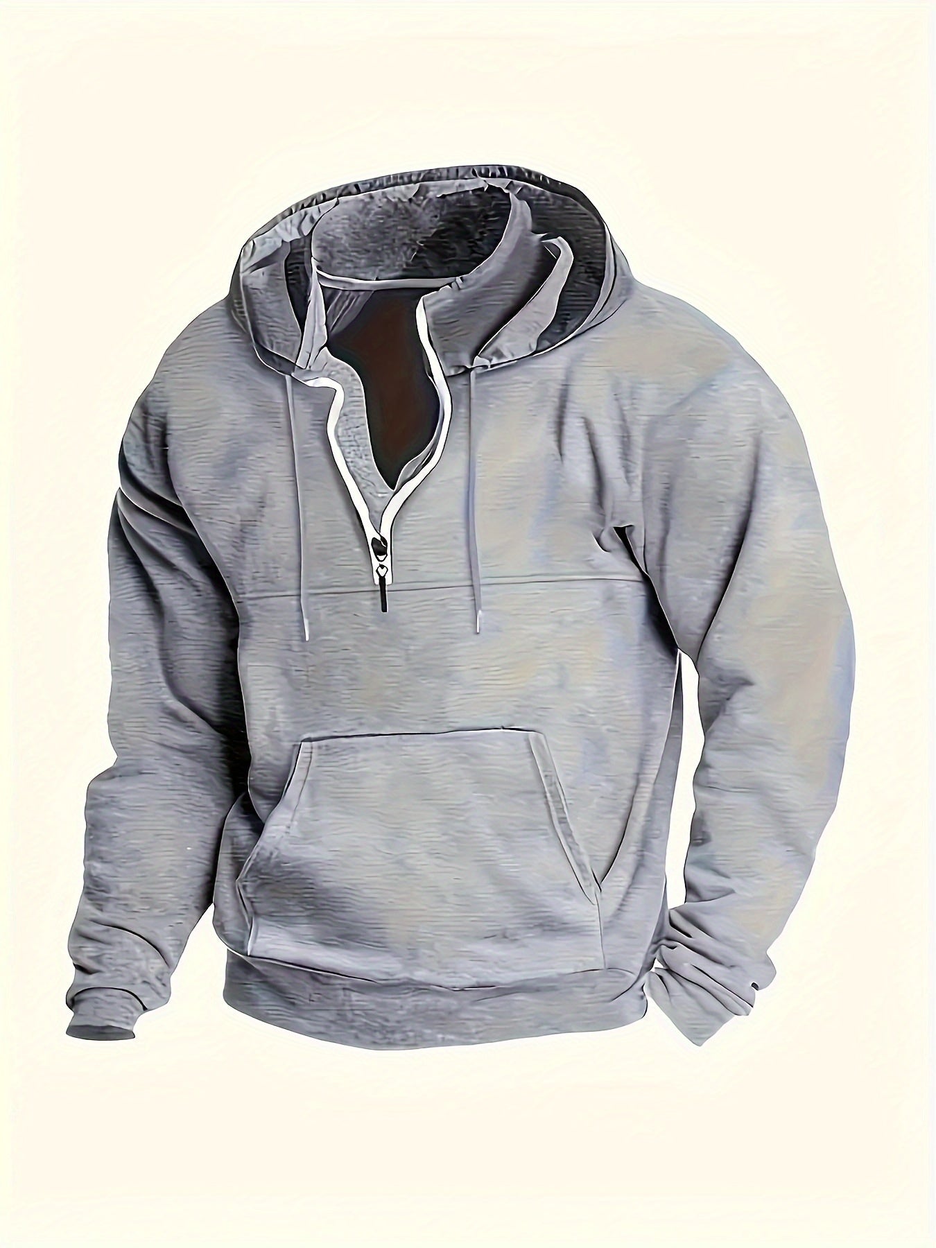 Men's Classic Warm Winter Quarter Zip Sweater
