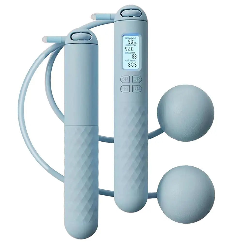 Portable Wireless Jump Rope with Digital Tracker for Fitness Workout