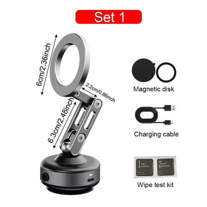 Strong Magnetic Car Phone Mount With Suction Base