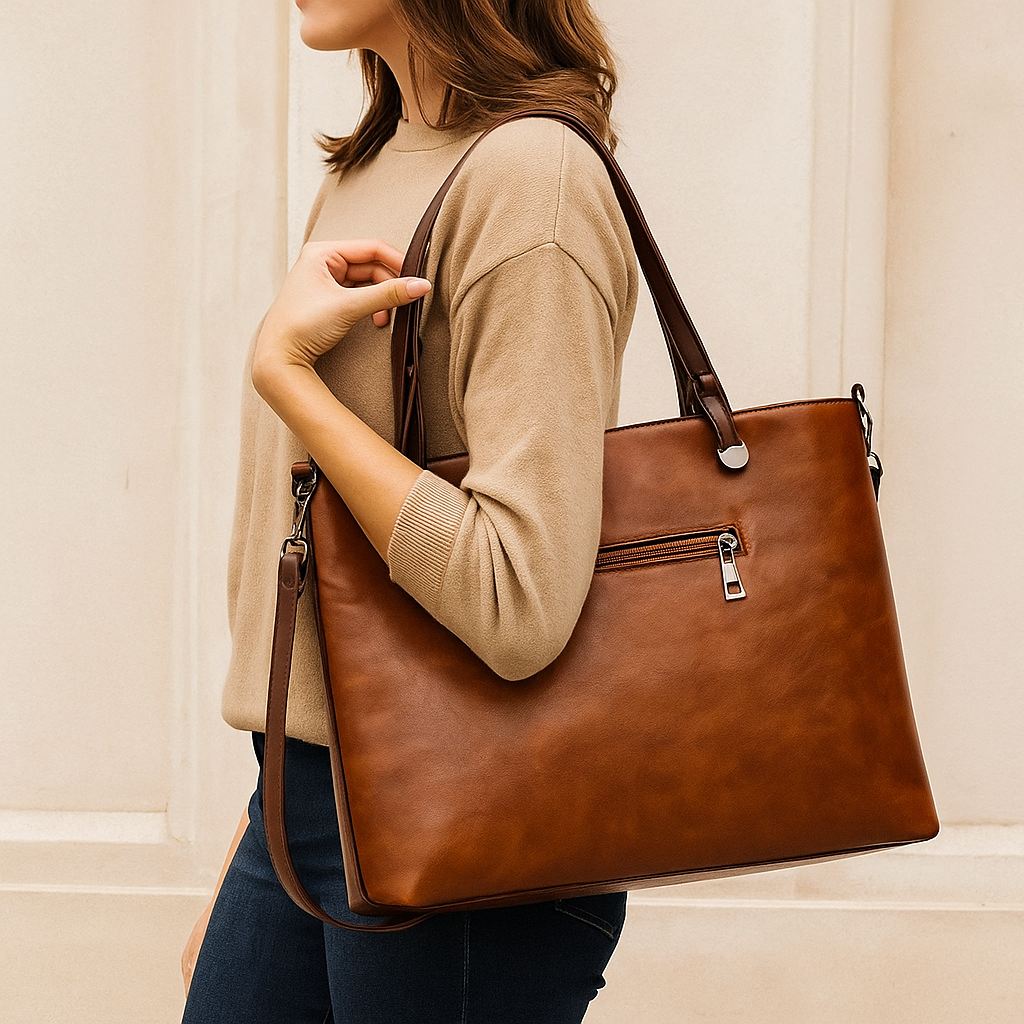 Classic Large Shoulder Bag For Work Daily Use - VogeLuxe