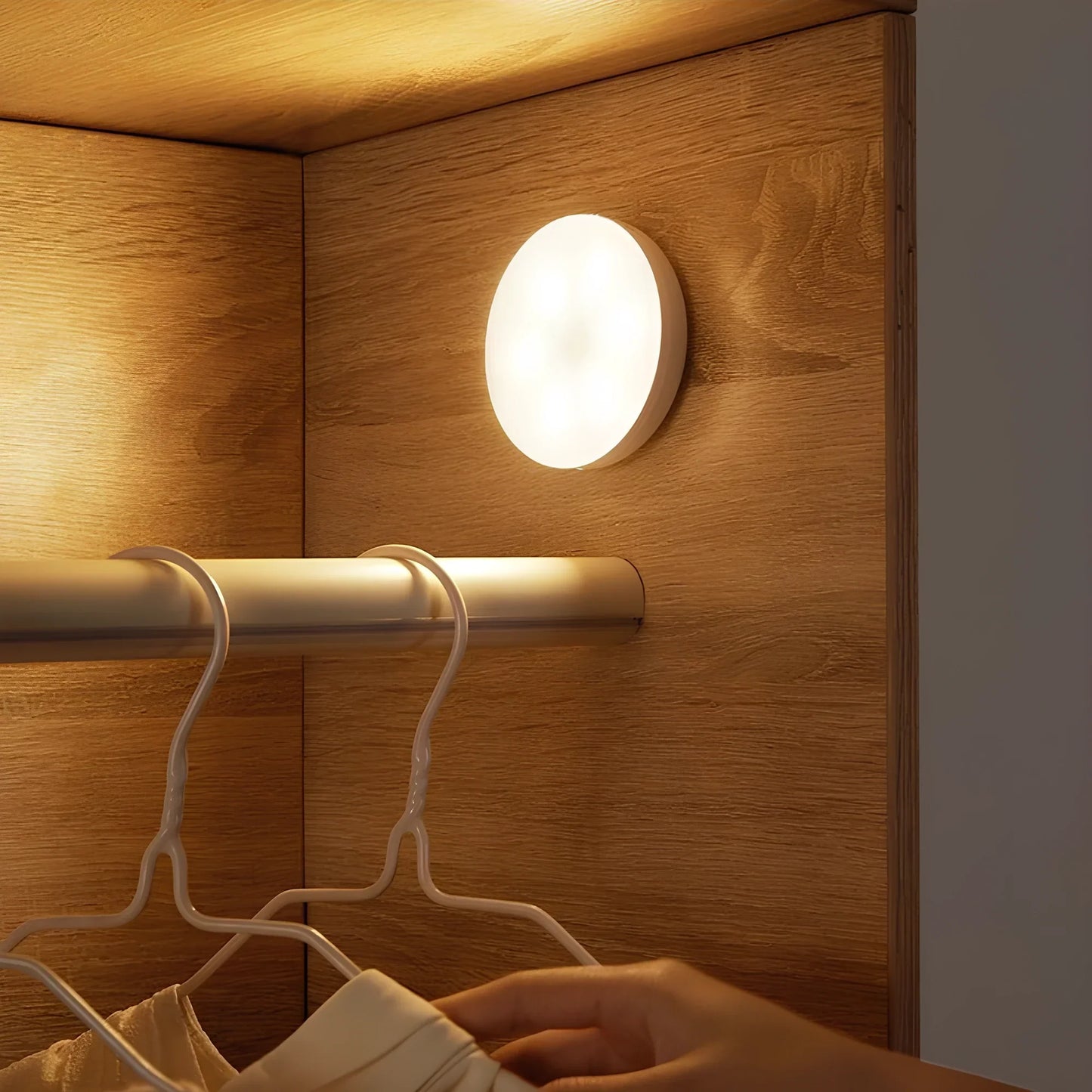 Wireless Automatic LED Night Light USB Rechargeable